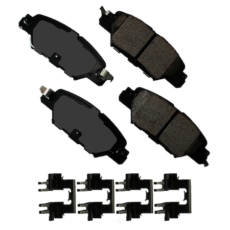 Akebono Proact Akebono ACT1846 ProACT Ultra Premium Ceramic Pads ACT1846